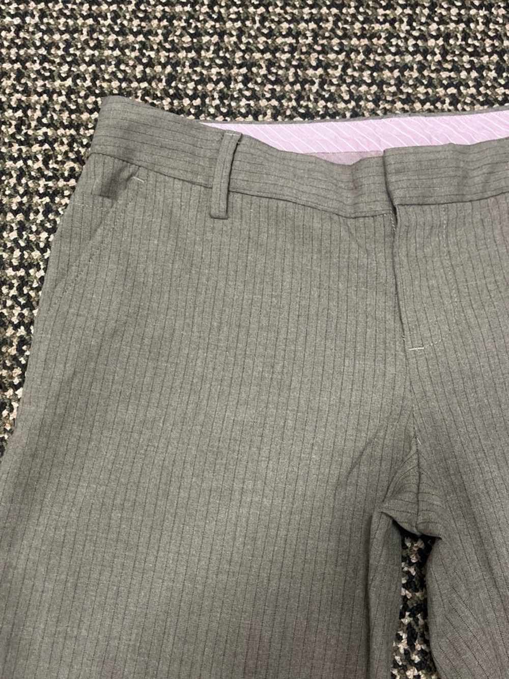 GAP brown Ankle Pants with Pink Waistband Detail